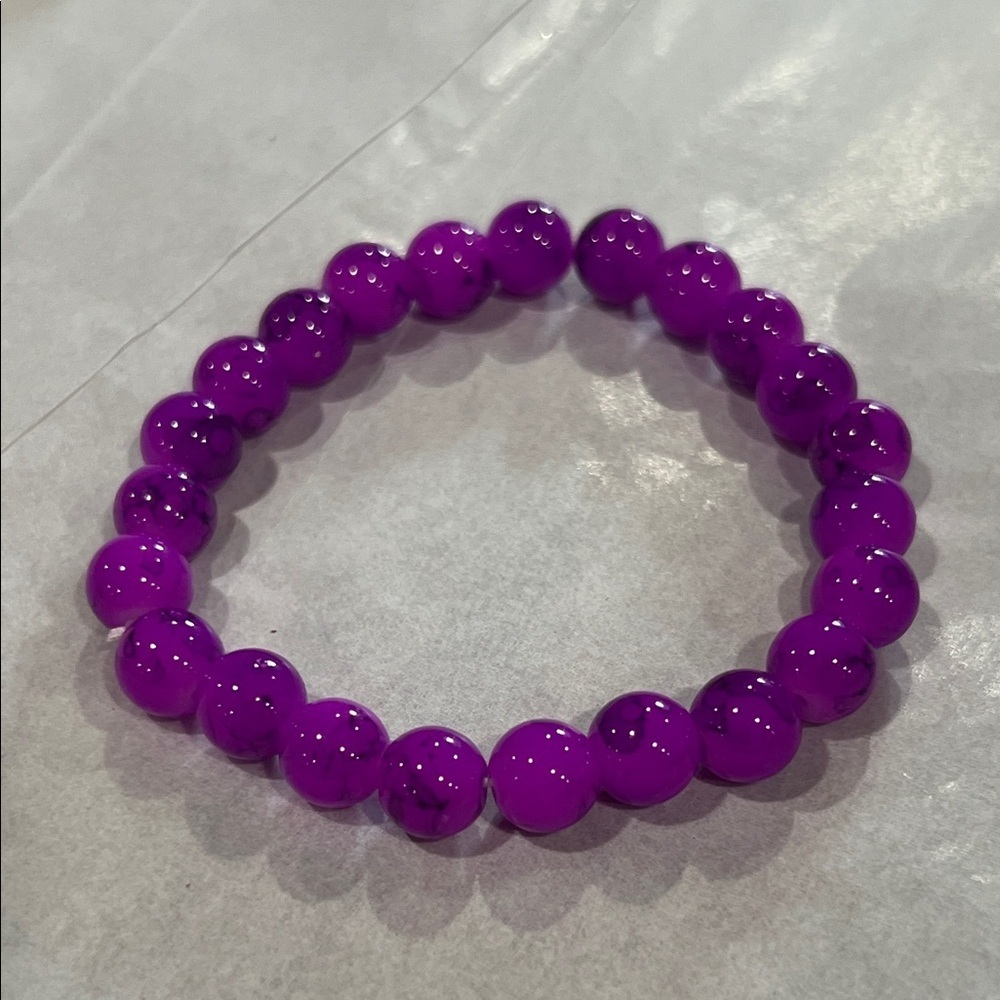 Purple Beaded Bracelet